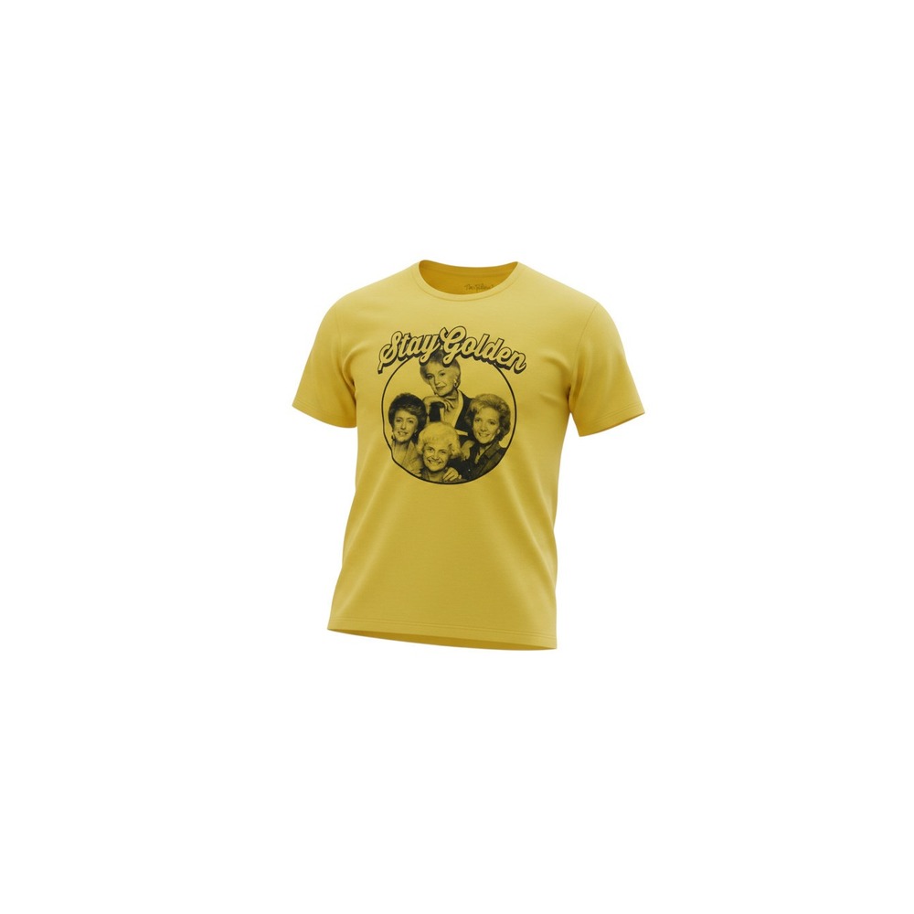 The Golden Girls T-Shirt Mens Large Yellow Stay Golden Graphic Tee ABC Studios - Picture 1 of 1